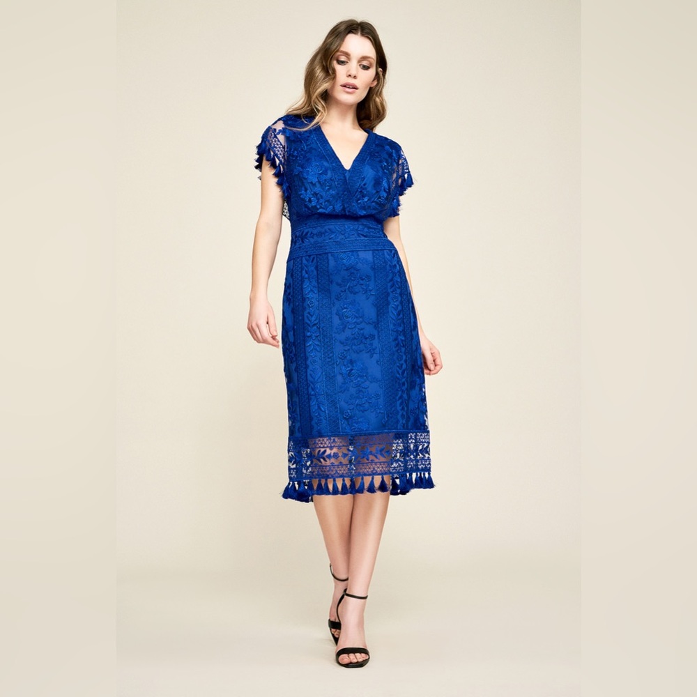 BROOKLYN EMBROIDERED TASSEL DRESS